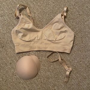 Nursing hands free pumping bra small maternity